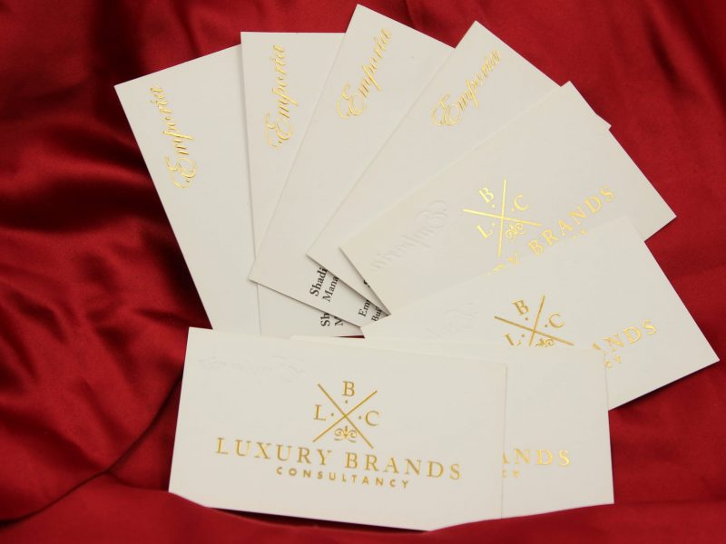 Gold Foiled Business Cards